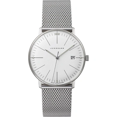 Shop Junghans 047/4250.44 Max Bill Stainless Steel Quartz Watch, Women's, White