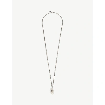 Shop Jade Jagger Silver Rolling Stone Necklace