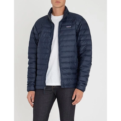 Shop Patagonia Padded Recycled Shell-down Jacket In Navy