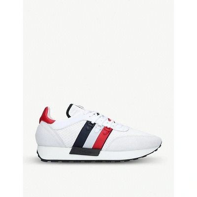 Shop Moncler New Horace Suede And Textile Trainers In White