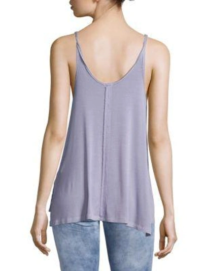 Shop Free People Scarlett Tie-front Hi-lo Tank Top In Cedar