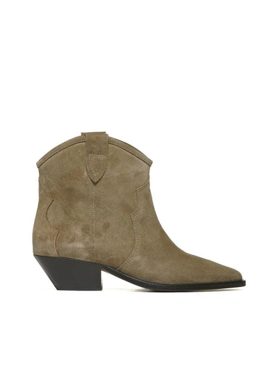 Shop Isabel Marant Dewina Ankle Boots In Brown