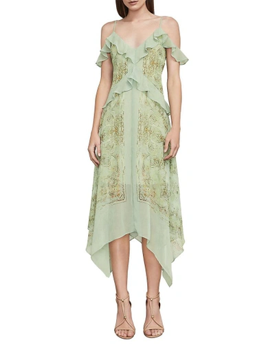 Shop Bcbgmaxazria Linette Asymmetric Slip Dress In Nocolor
