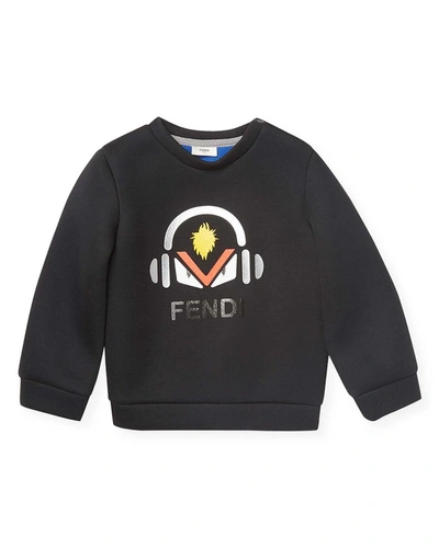 Shop Fendi Crewneck Solid Sweater In Nocolor