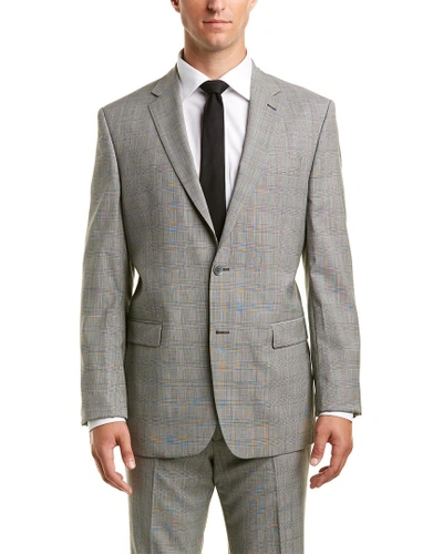 Shop Versace Wool Suit In Grey