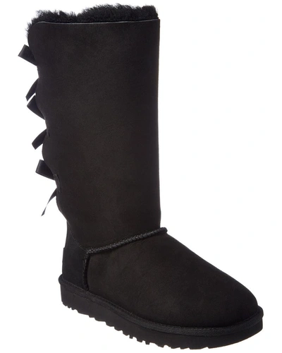 Shop Ugg Bailey Bow Tall Ii Suede Boot In Black