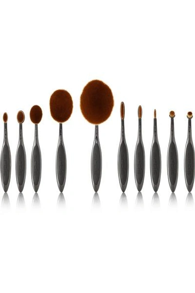 Shop Artis Brush Elite Smoke 10 Brush Set In Gray