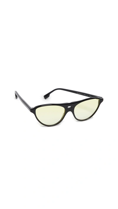Shop Monse X Morgenthal Frederics Marilyn Sunglasses In Black
