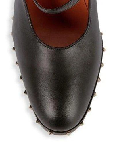 Shop Valentino Rockstud Stiletto Heel Leather Pumps In Blush