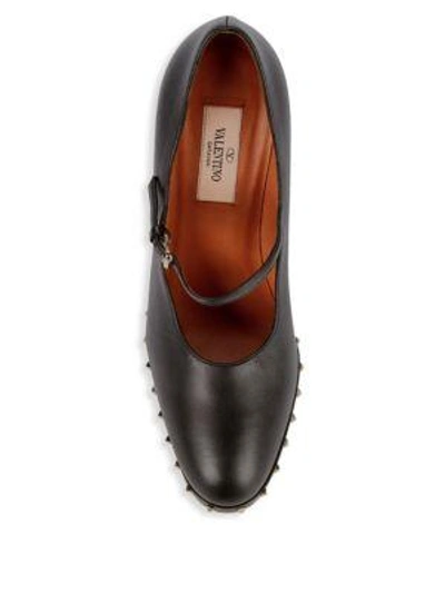 Shop Valentino Rockstud Stiletto Heel Leather Pumps In Blush