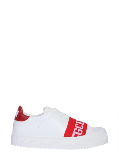Shop Gcds High Band Sneakers In White