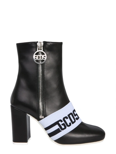 Shop Gcds High Band Ankle Boots In Black
