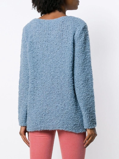 Shop Roberto Collina Knitted Sweater - Blue