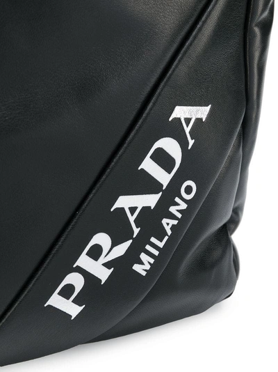 Shop Prada Padded Tote Bag - Black