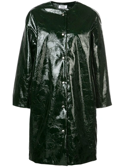 Shop Nomia Textured Single Breasted Coat - Black