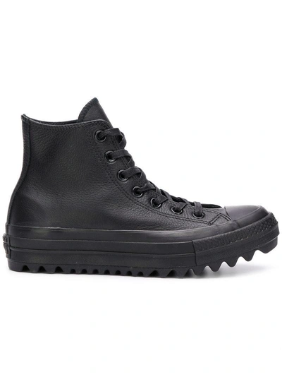 Shop Converse All Star Lift Ripple Hi-top Sneakers - Black