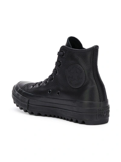 Shop Converse All Star Lift Ripple Hi-top Sneakers - Black