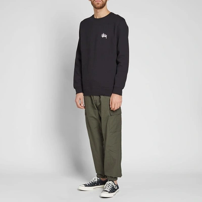 Shop Stussy Basic Crew Sweat In Black