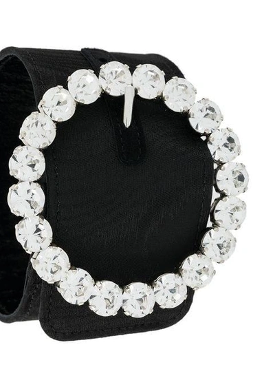 Shop Attico Swarovski Crystal Bracelet In Black
