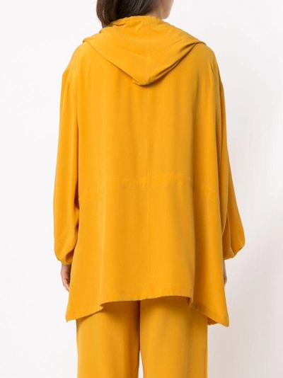 Shop Andrea Marques Silk Cape - Orange