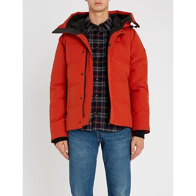 Shop Canada Goose Macmillan Quilted Parka In Red Jasper