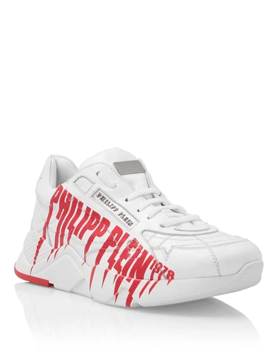 Shop Philipp Plein Runner Rock Pp In White / Red