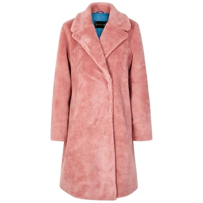 Shop Stine Goya Concord Pink Faux-fur Coat In Light Pink