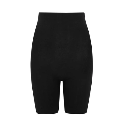 Shop Wolford Black Stretch-jersey Control Shorts