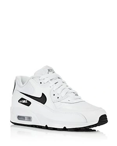 Shop Nike Women's Air Max 90 Low-top Sneakers In White/black Reflect Silver