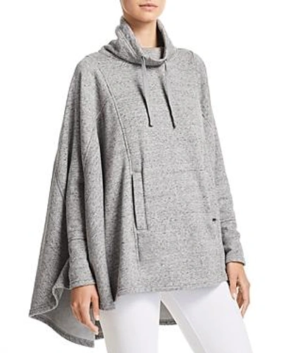 Pichot Poncho Lounge Cape In Grey Heather