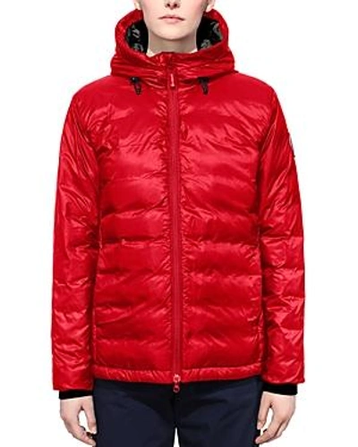 Shop Canada Goose Camp Hoody Jacket In Red/black