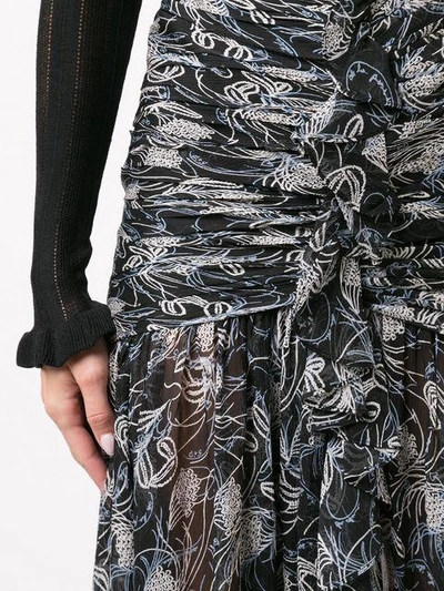 Shop Cinq À Sept Draped Asymmetric Skirt In Black