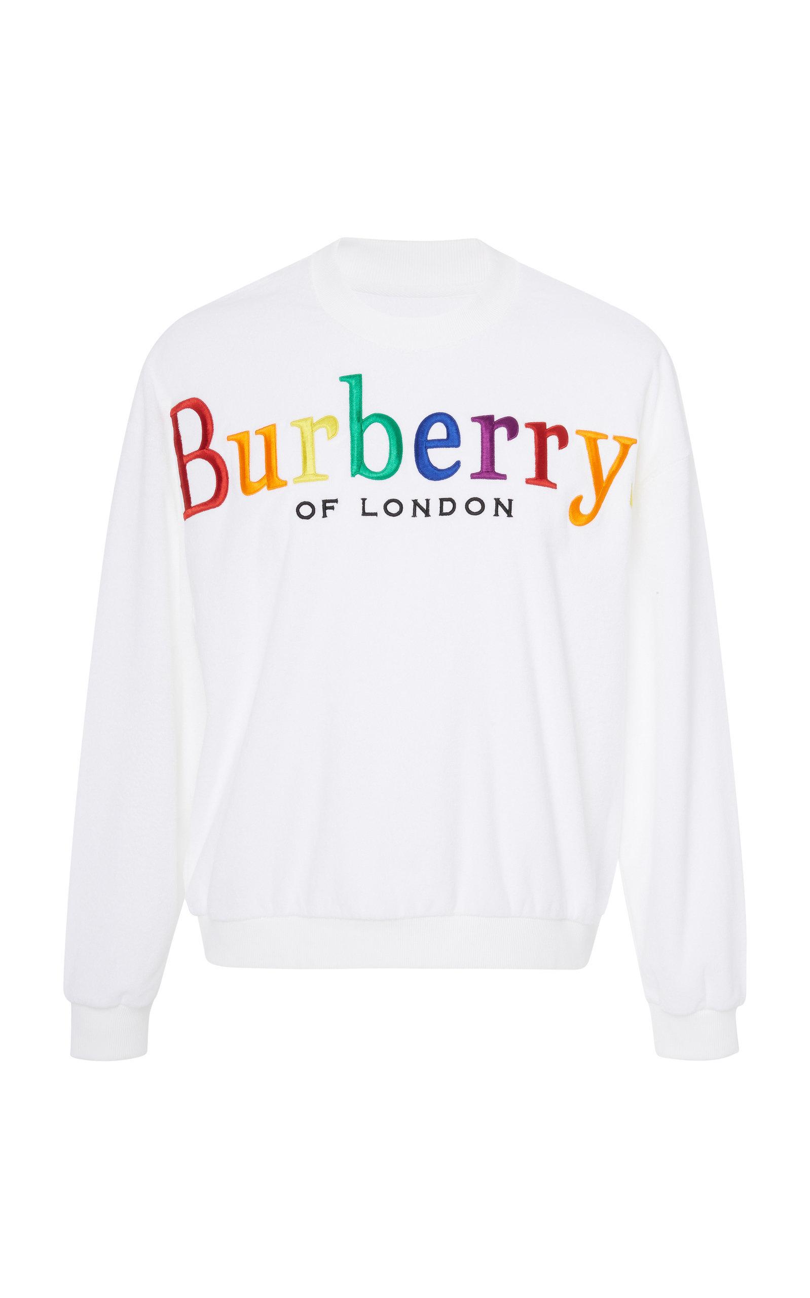 burberry rainbow logo sweatshirt