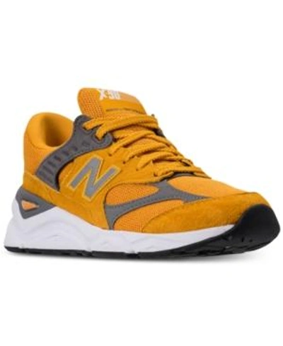 Shop New Balance Men's X90 V2 Running Sneakers From Finish Line In Mustard/yellow