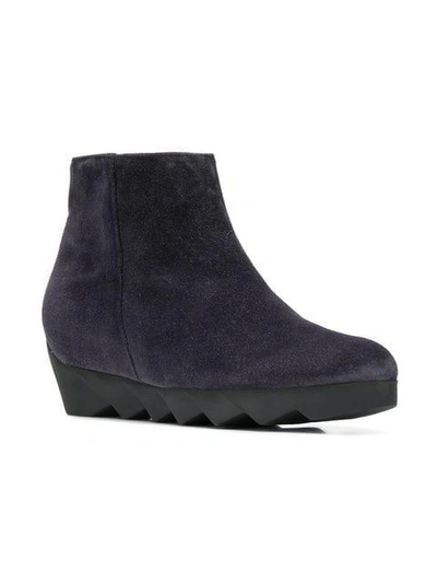 Shop Hogl Wedge Ankle Boots In Grey