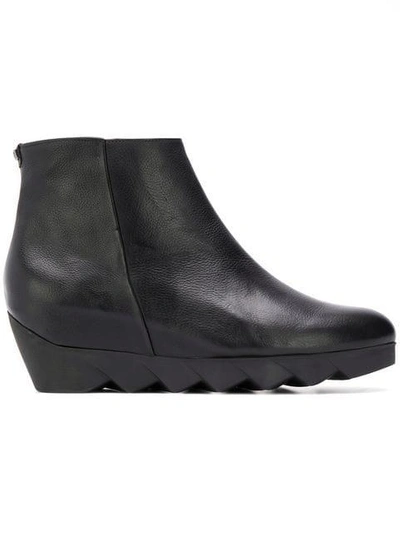 Shop Hogl Wedge Ankle Boots In Black
