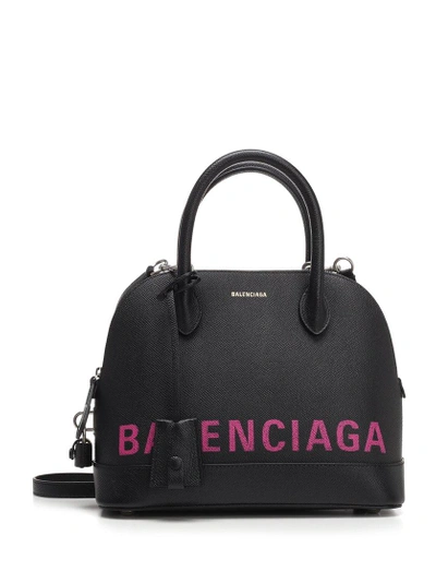 Shop Balenciaga Ville Aj Bag In Black