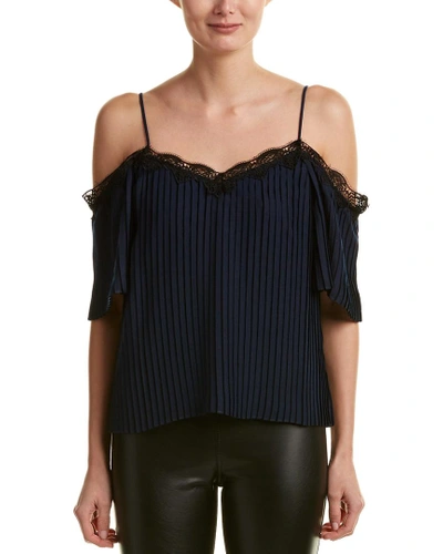 Shop Alice And Olivia Fefe Top In Blue