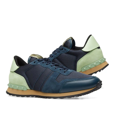 Shop Valentino Rockrunner Sneaker In Green