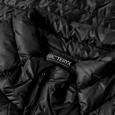 Shop Arc'teryx Cerium Sl Down Vest In Black