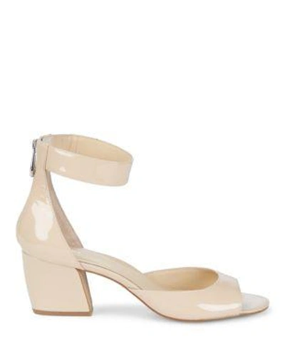 Shop Botkier Pilar Patent Leather Ankle-strap Sandals In Silver