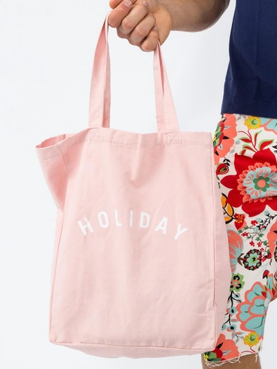 Shop Holiday Logo Canvas Tote