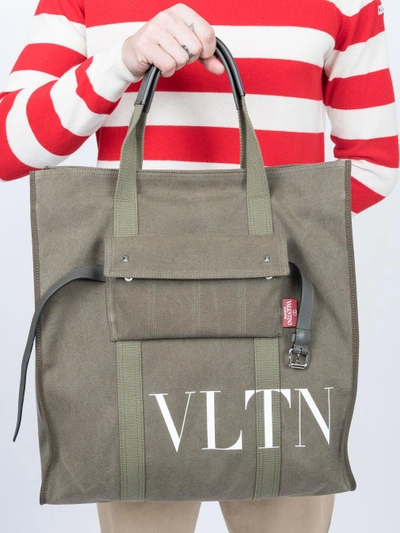 Shop Valentino Vltn Tote Bag