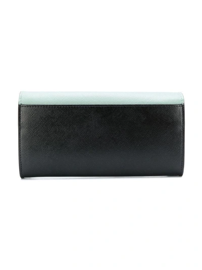 Shop Marni Trunk Continental Wallet In Green