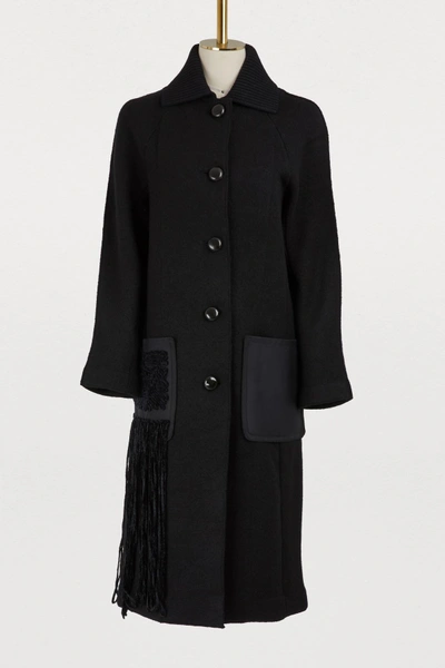 Shop Proenza Schouler Wool Coat In 00200 Black