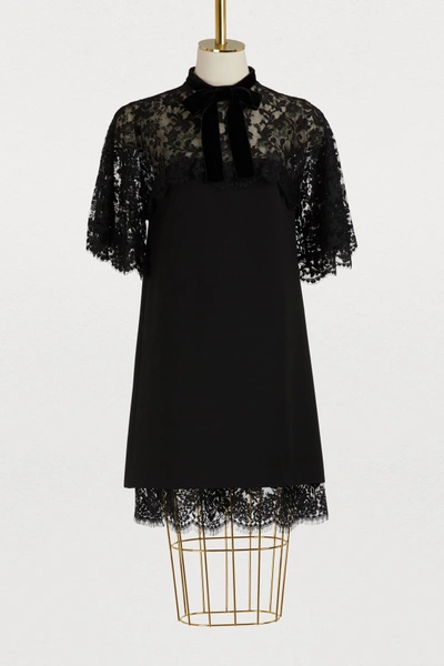 Shop Gucci Jersey Dress In Black