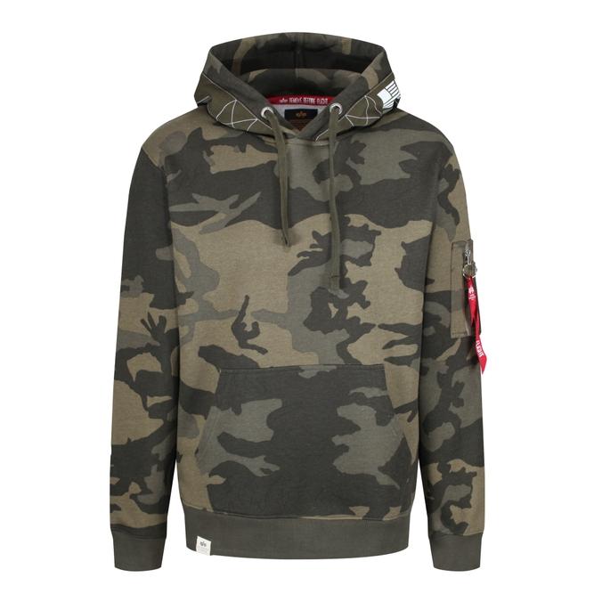 alpha industries printed tape hoody