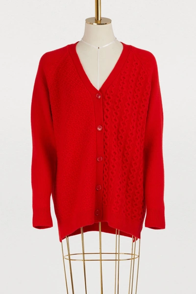 Shop Simone Rocha Cashmere And Wool Sweater In Red