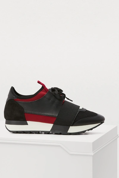 Shop Balenciaga Race Sneakers In Black