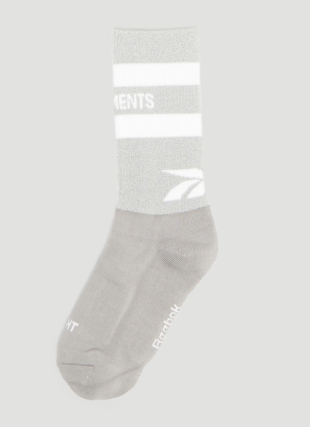 vetements reebok reflective socks